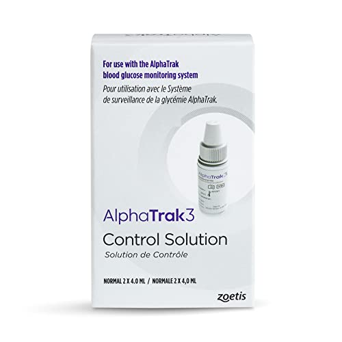 AlphaTRAK 3 Control Solution 3 Blood Glucose Meter 2 Count 4mL Bottles