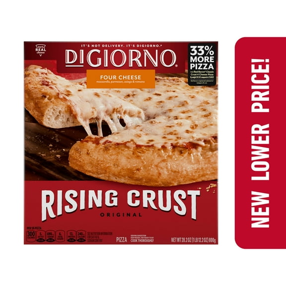 DiGiorno Frozen Pizza, Four Cheese Original Rising Crust with Marinara Sauce, 28.2 oz (Frozen)