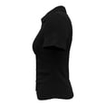 thumbnail image 2 of Blusa George para Mujer Tipo Polo, Manga Corta, Pliegues y Botones en Pecho Negro Talla EG, 2 of 4