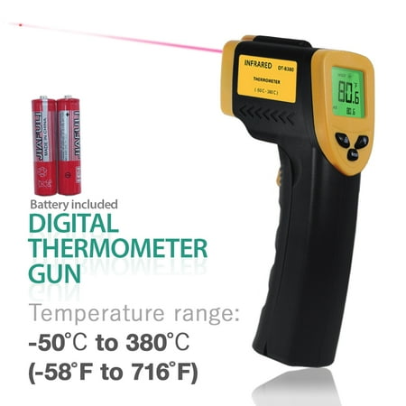 Infrared Temperature Gauge - Loadstone Studio Non-Contact Infrared Thermometer, -58℃ – 716℃ (-50℉ – 380℉), Temperature Gun with Precision Laser Technology for Kitchen Home Industrial , WMLS2417