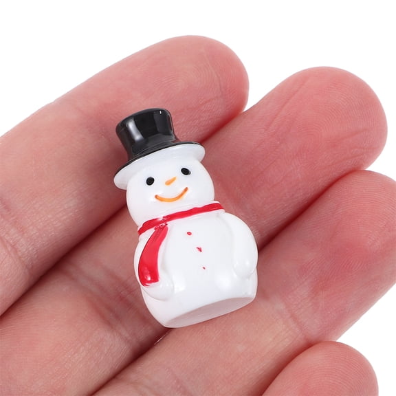 24pcs Christmas Mini Snowman Figurines Set - Mini Resin Garden Statues for Xmas Goodie Bag Fillers, Winter Village Decor, Holiday Party Favors