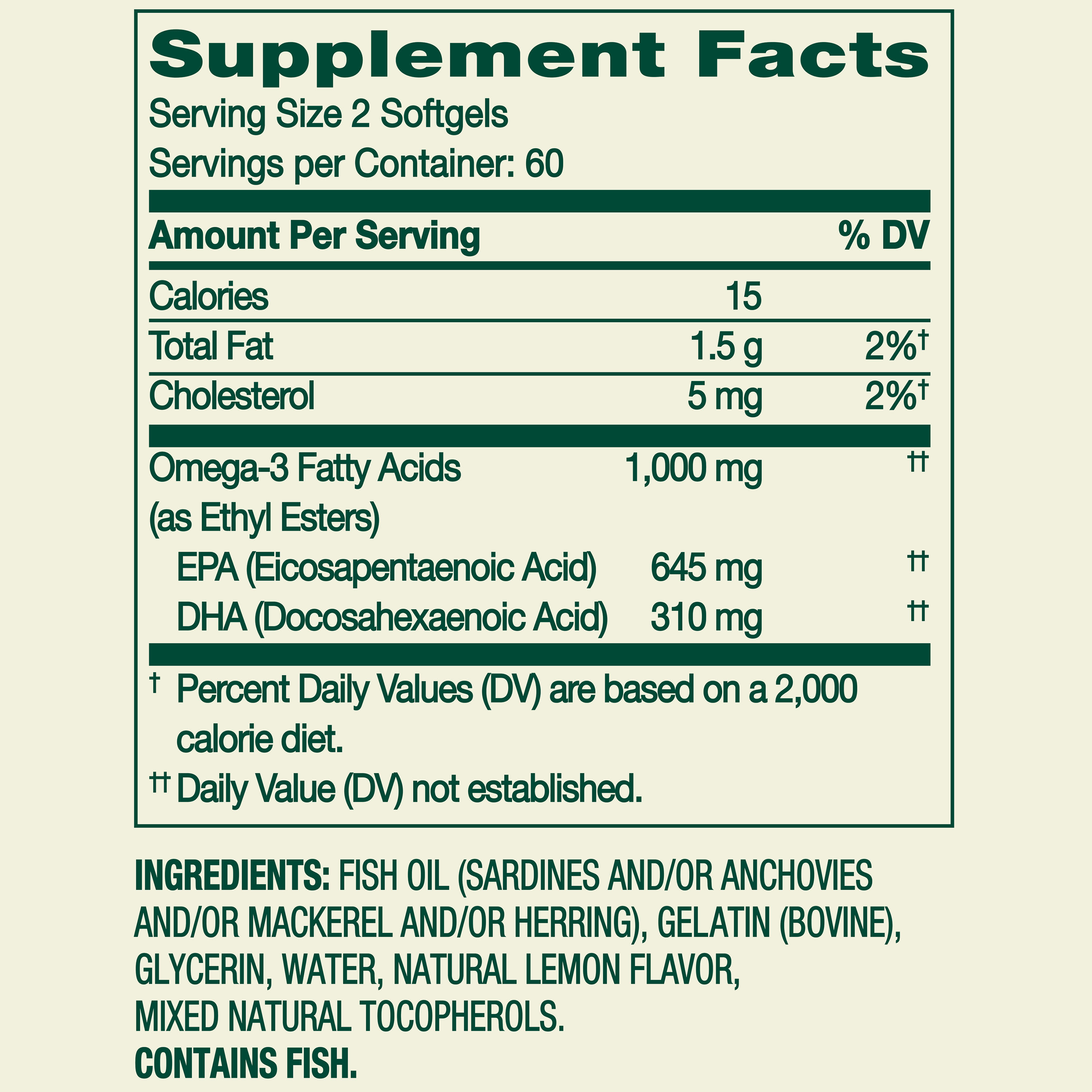 Spring Valley Omega-3 Mini Fish Oil 1000 mg, 120 Count photo 3