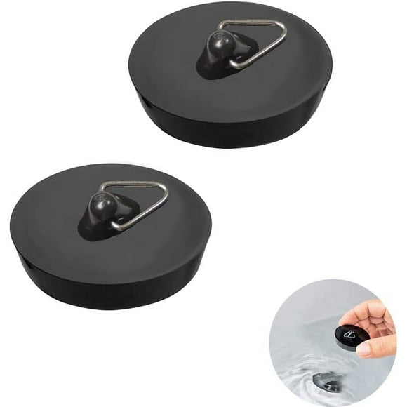 yeuweold Pieces Drain Plug, Sink Plug for Drain Ø 44 to 42 mm, Rubber Sink Plug with Hanging Ring, Universal Plugs, for Bathtub, Kitchen, Bathroom
