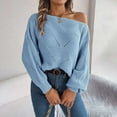 thumbnail image 7 of Women'S Sweaters, Off Shoulder Sweaters for Women, Long Sleeve Knit Pullover Top, Spring Fashion 2025 for Going Out and Casual, 7 of 7