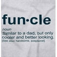 thumbnail image 2 of Funcle Fun Uncle Definition Cool Men's Long Sleeve Tee T Shirt Brisco Brands S, 2 of 6