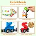 thumbnail image 3 of Vanmor 27 PCS Preschool Alphabet Toys Magnetic Wooden Train Sets | ABC Letter Learning Toy Trains with 42 PCS Flash Cards | Kids Boys Girls Educational Toys for 3 4 5 6 7 Years Old, 3 of 10