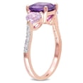 thumbnail image 3 of Everly Women's Amethyst Rose Gold Plated Ring, 3 of 6