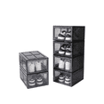 thumbnail image 1 of Zapatera de Plástico Organizadora de Zapatos Apilable y Plegable, Sneaker Box Estante para Tenis, Caja de Acrílico Mueble para Tenis 6 cajas, 1 of 7