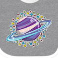 thumbnail image 4 of Inktastic Planet Saturn with Stars Boys or Girls Baby Bib, 4 of 4
