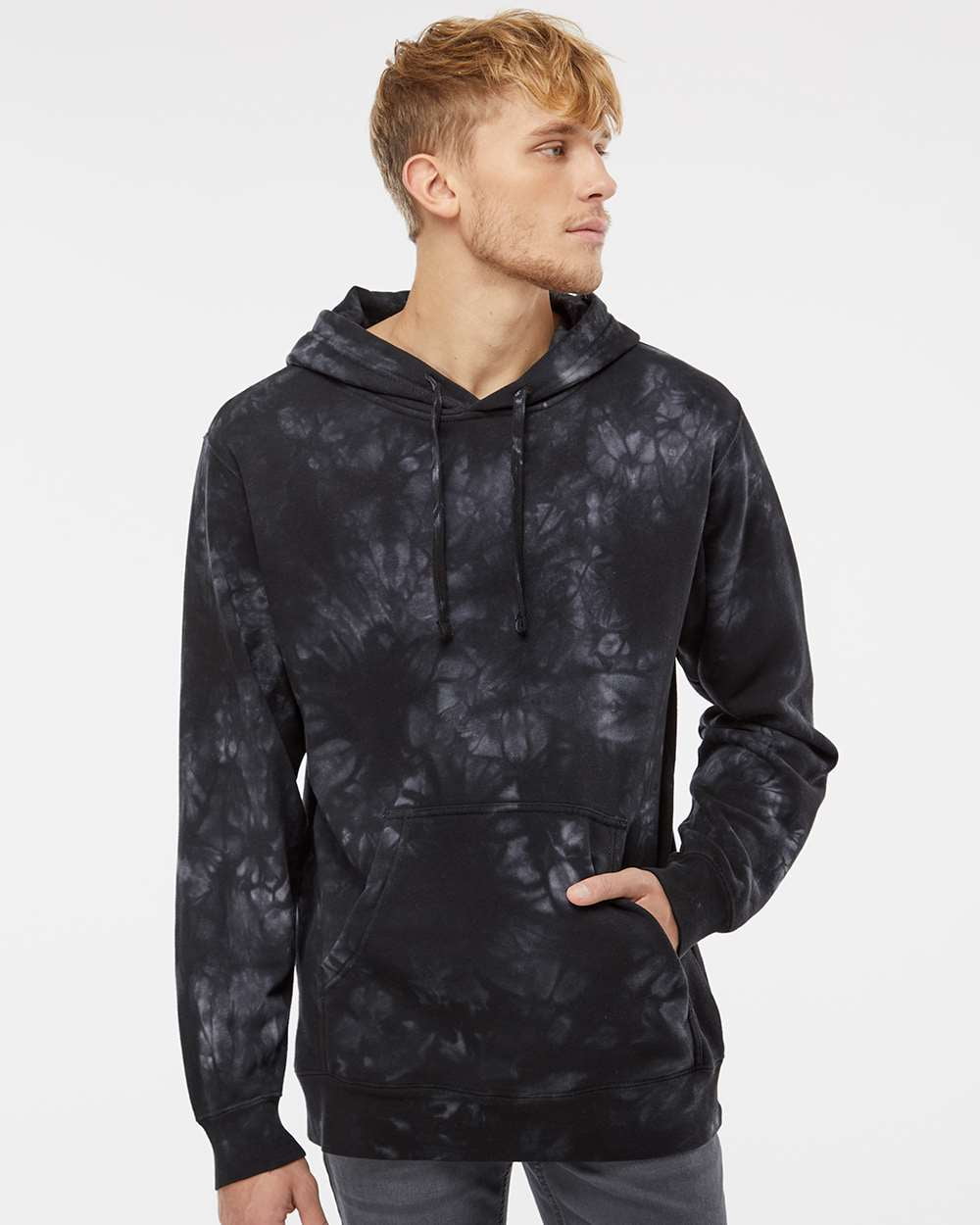 Independent Trading Co. Unisex Midweight Tie-Dyed Hooded Sweatshirt -  Walmart.com