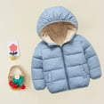 thumbnail image 4 of Otqutp Children Warm Overcoats Windproof Autumn Winter Toddler Girl Boy Long Sleeved Hooded and Down Padded Jackets 2 to 7 Years, 4 of 4