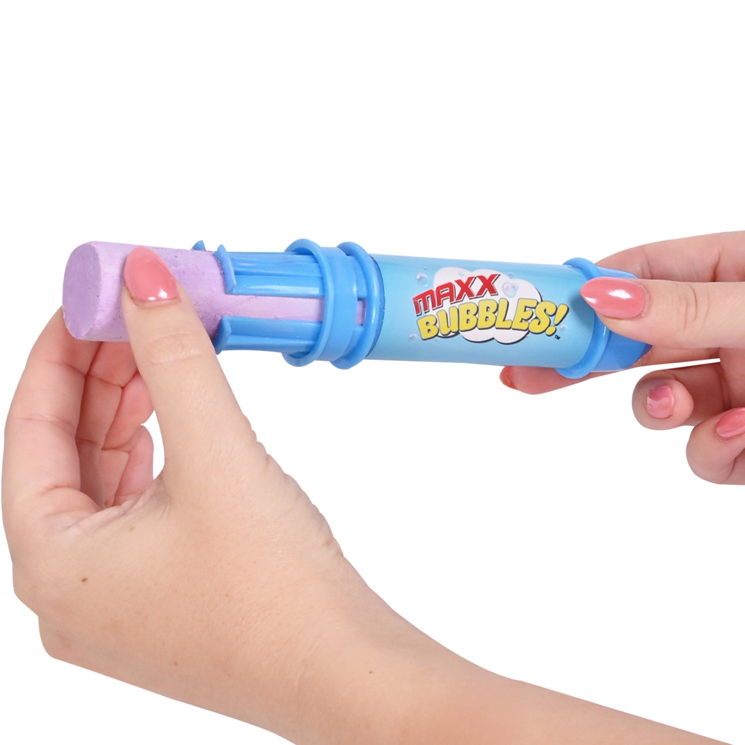 Maxx Bubbles Bubble Party Pack with 2 Blasters, 16oz Refill, and 24 Sidewalk Chalks for Ages 3 and Up