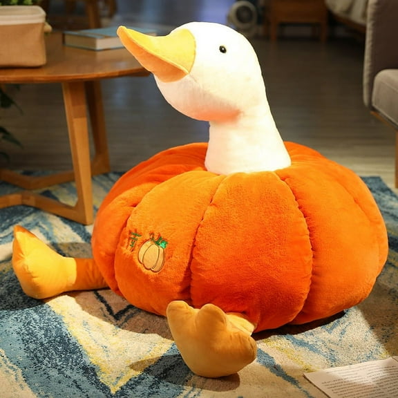 28CM Pumpkin Duck Plush Doll Creative Funny Toy Pumpkin Pillow Cute Valentine's Day Gift