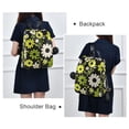 thumbnail image 4 of FORMRS Women's Travel Backpack Purse Anti-Theft Hidden Pockets Casual Shoulder Bag, Green Flower Pattern, 4 of 7
