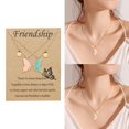 thumbnail image 2 of SIfdSeng Butterfly Necklace Female Sense Creative Card Necklace Gift for Friends Female Necklace Female Design Sense Temperament, 2 of 8