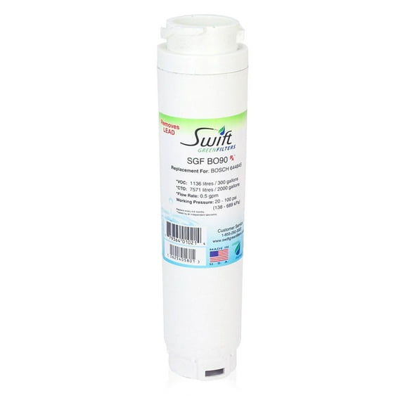 Swift Green Filters SGF-BO90 Rx Compatible Refrigerator Water Filter for 644845, BORPLFTR10 (1 Pack)