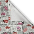 thumbnail image 4 of Ambesonne Paris Valance Pack of 2, Newspaper Lipstick Kiss, 54"X12", Charcoal Grey Multicolor, 4 of 5