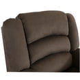 thumbnail image 6 of JERFIT Brown Transitional Loveseat Sofa with Lumbar Support, Microfiber Upholstery and Stainless Steel Base for Living Room, 6 of 10