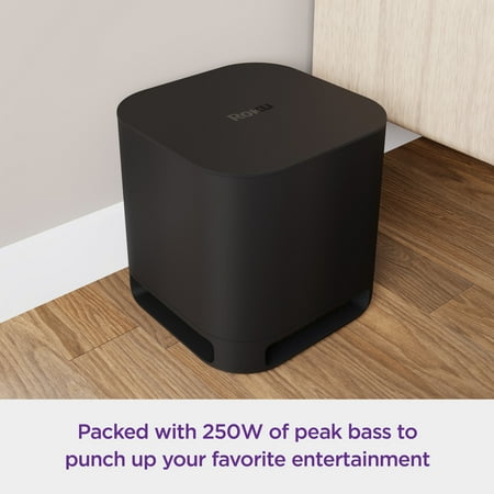 10" Wireless Subwoofer for Streambar, Streambar Pro, and Roku Wireless Speakers - Black