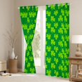 thumbnail image 3 of Feelyou St. Patrick's Day Black Out Curtains, Shamrock Curtains Pack of 2 (42x63 Each), 3 of 6