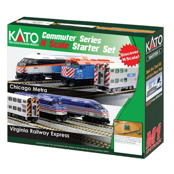 Kato USA Inc. N MP36PH Commuter Starter Set Metra KAT1060031 N Sets