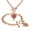 Rose, variant on Tioneer Stainless Steel Letter D Initial Floral Box Monogram Engraved Heart Charm Bracelet, Necklace, or Set