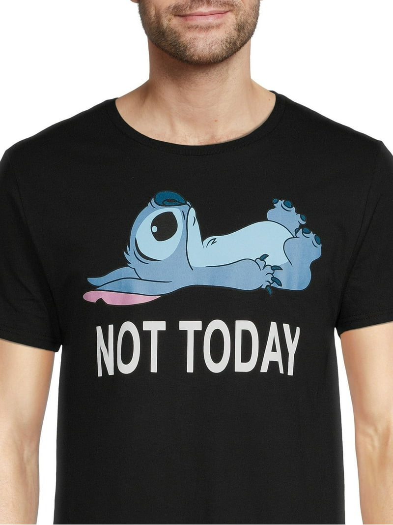 Disney Men's Stitch Not Today Graphic Tee, Size S-3XL - Walmart.com