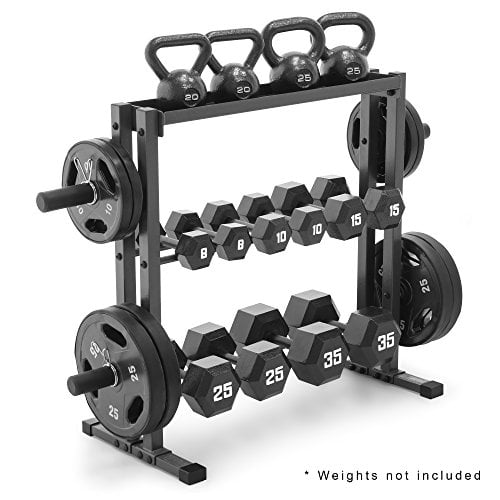 Marcy Combo Weights Storage Rack for Dumbbells Kettlebells and Weight Plates DBR 0117 Walmart