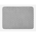 thumbnail image 1 of Tree Bath Mat, Repeating Whimsical Round Forest-Themed Silhouettes in Greyscale, Plush Bathroom Decor Mat with Non Slip Backing, 29.5" X 17.5", Grey Pale Grey, by Ambesonne, 1 of 2