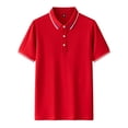 thumbnail image 1 of pstuiky camisetas de hombre, Camisa informal de manga corta con cuello vuelto, cómoda y lisa, para hombre camisas casuales para hombre l, 1 of 3