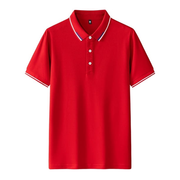 pstuiky camisetas de hombre, Camisa informal de manga corta con cuello vuelto, cómoda y lisa, para hombre camisas casuales para hombre l
