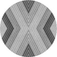 thumbnail image 1 of Ahgly Company Machine Washable Indoor Round Transitional Silver Gray Area Rugs, 7' Round, 1 of 7