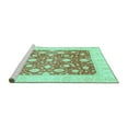 thumbnail image 2 of Ahgly Company Machine Washable Indoor Rectangle Abstract Turquoise Blue Modern Area Rugs, 8' x 10', 2 of 4
