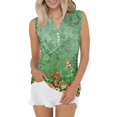 thumbnail image 1 of Débardeurs & Camisoles pour Femmes Liquidation Gilet Mélangé Mode Décontractée Imprimé Floral Bouton Sans Manches, 1 of 5