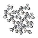 thumbnail image 3 of Pulsera de cuentas de flores para mujer, 100 piezas, transparente, hecha a mano, para regalar Gris, 3 of 9