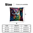 thumbnail image 5 of Owl Set of 2 Velvet Throw Pillow Covers Inserts for Bed Pillow, Decorative Pillows - 16x16 18x18 20x20 Inches with Unique Patterns for Various Occasions, 5 of 6