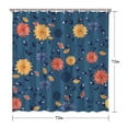 thumbnail image 5 of Waterproof Beautiful Colorful Floral Shower Curtain 72x72 Inch Boho Style Polyester Unique Shower Curtain for Bathroom Hotel Home Decor with 12 Plastic Hooks, 5 of 5