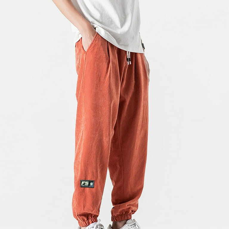 purcolt Men's Plus Size Elastic Waist Sweatpants Casual Loose