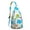 Sky-blue-52, variant on Funny Dino Skeleton Sling Bag - Prehistoric Pattern Cooler, Reusable Tote for Work & Travel