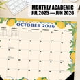 thumbnail image 3 of 2026-2027 Willow Creek 22" x 17" Academic Monthly Desk Pad Calendar, Succulents (64726), 3 of 3