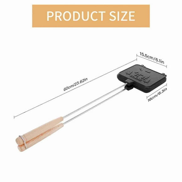 Panini Press Sandwich Machine Aluminum Alloy Double Sided Heating Nonstick Grilled Sandwich Breakfast Maker with Handle