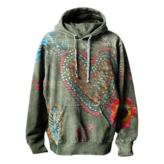 YEJIMAN Sweatshirt for Women Ladies' Style 3D Printed Hooded With Pockets Loose And Comfortable Camo Hoodie
