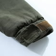 thumbnail image 6 of Brondbend Men's Winter Coats Jacket for Men Hooded Long Sleeved Zipper Pocket Outerwear Solid Color Stylish Jacket Loose Fit Travel Tops Green, 6 of 6