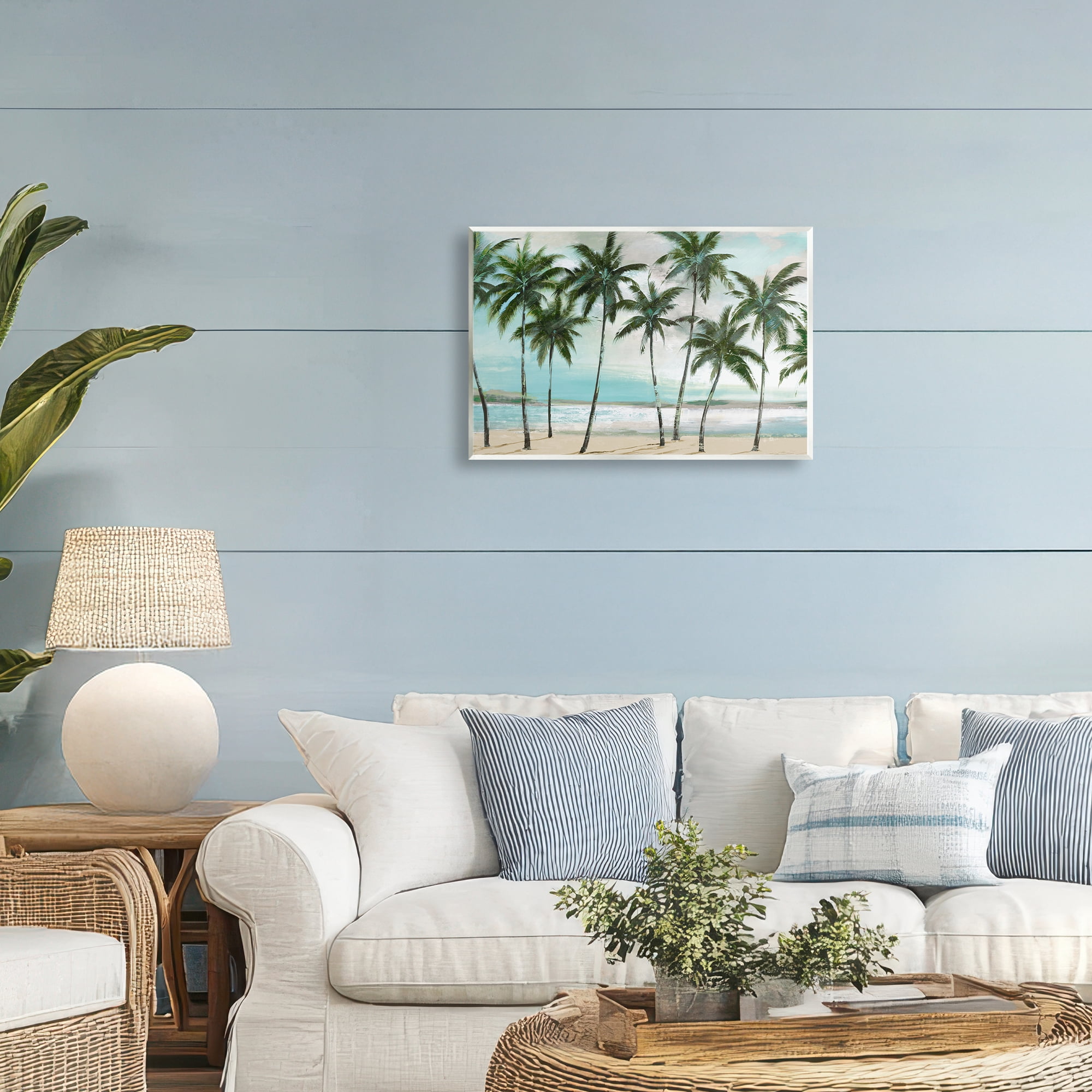 Stupell Industries Palms in A Row Coastal Wall Plaque Art, design by Lorenzo Collective