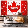 thumbnail image 4 of Decoraciones Del Día De Canadá Feliz Día De Canadá Bandera Para Garaje Del Día De Canadá 2025 70 X 157 Pulgadas, 4 of 5