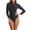Red, variant on Womens One-Piece Swimsuit Elastic Long-Sleeve Zipper Sunscreen Sports Bikini Surfing Suit Swimsuit