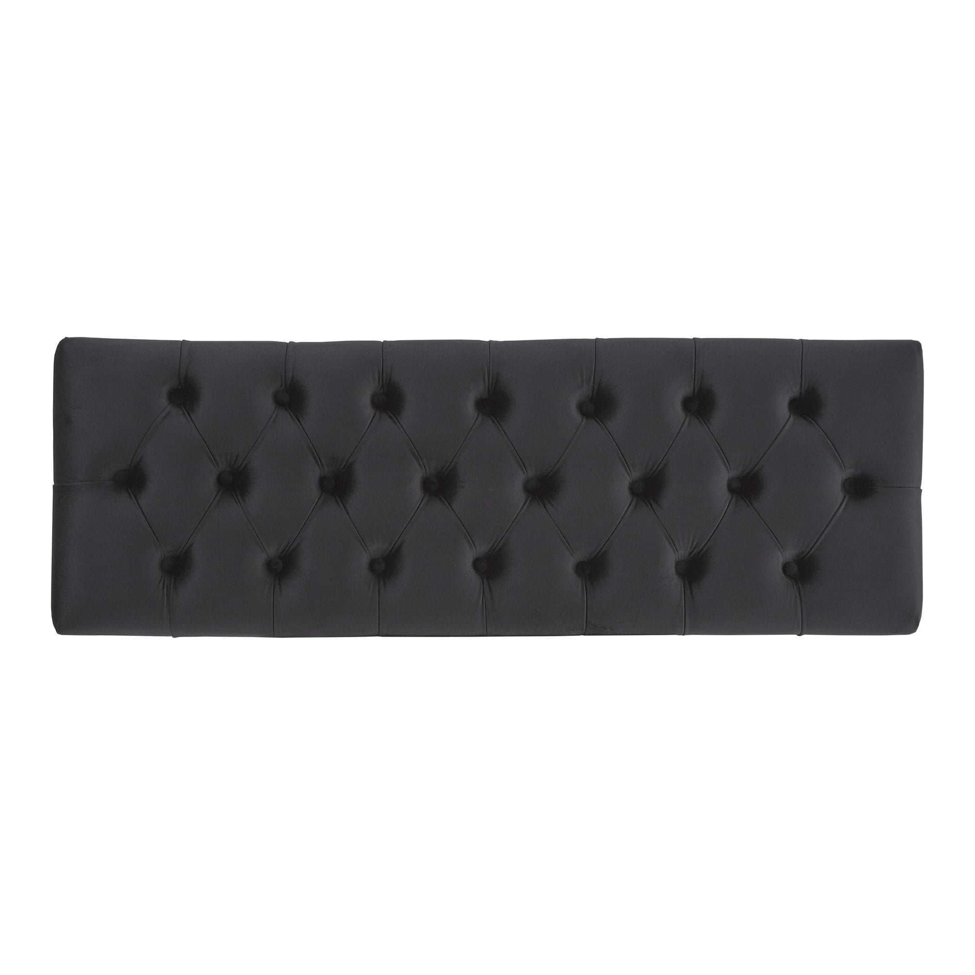 Weston Home Addison Upholstered Bench, Black