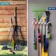 thumbnail image 5 of Mop and Broom Rack - Garage Storage System with 5 Slots, 6 Hooks - Gardening Tools for Homes, Kitche, 5 of 5