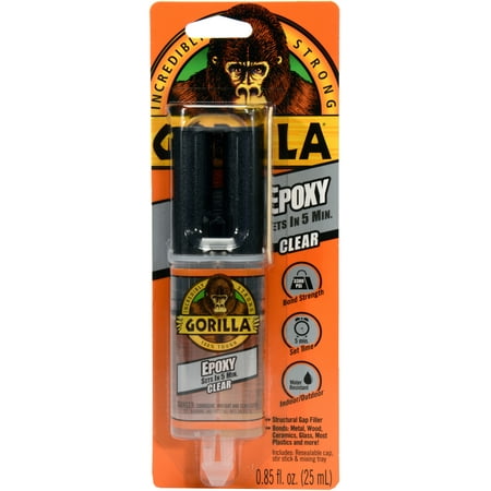 Gorilla Glue Epoxy Tube-.85oz (Best Epoxy For Metal To Plastic)