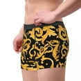thumbnail image 5 of Novelty Baroque Floral Pattern Boxers Shorts Panties Men's Underpants Stretch European Rococo Style Briefs Underwear, 5 of 7